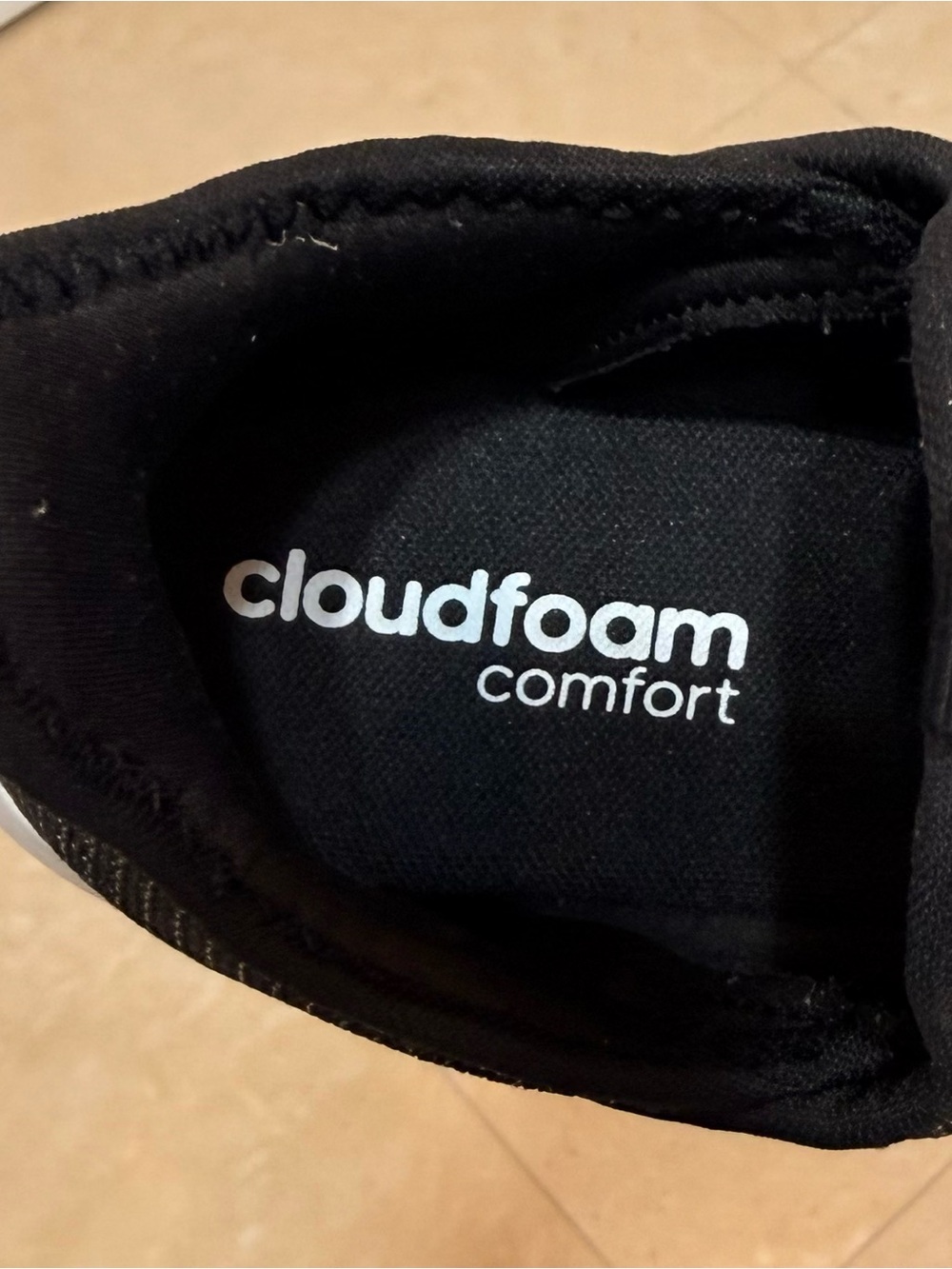 Adidas Women’s Black Knit Lace-Up Sneakers - Cloudfoam Comfort US size :6.5” - Picture 6 of 7
